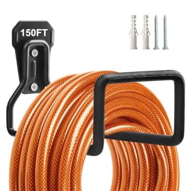 Imagem de Suporte de mangueira de jardim, carretel de mangueira de jardim resistente, suporte de mangueira de água para uso externo, quintal e jardim, armazenamento de mangueira de jardim para mangueira de água