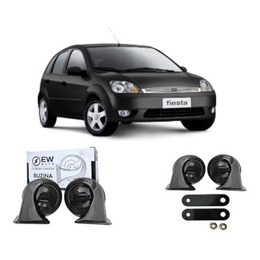 Imagem de BUZINA AUTOMOTIVA CARACOL (PAR) GRAVE/AGUDO PARA FIESTA SEDAN 2002>2006