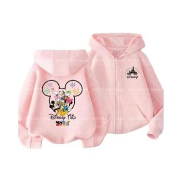 Imagem de Moletom Com Zíper Caricatura Da Disney Para Crianças, Top Kawaii, Roup