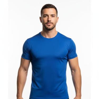 Imagem de Camiseta Slim Dry Fit Proteção Solar Uv Lisa COR:CINZATAMANHO:G - ROYA