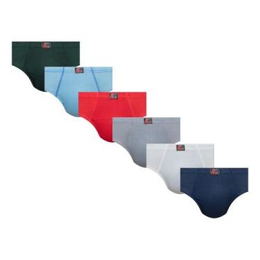 Imagem de Kt 6 Cuecas Slip Algodão Básica Oferta Masculina Dia A Dia Life Zoom C