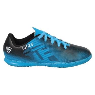 Imagem de Chuteira Futsal Quadra UZ Adulto Costurada Alta Performance - Uzze, Az