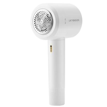 Imagem de Cortador de Cabelo Adesivo Remoção Uso Duplo Portátil para Casa Recarregável Barbear Roupas Dois em Um com Carregamento USB Potente Alça Ergonômica Três Lâminas Detacháveis