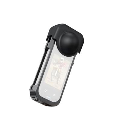 Imagem de Sanpyl Capa Protetora de Gaiola de Câmera de Liga de Alumínio Compatível Com X5, Gaiola VRIG GA-04 Com Capa de Lente de Silicone para Veículo Portátil de Bicicleta