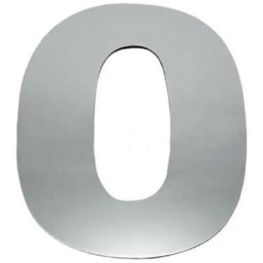 Imagem de Número Residencial Alumínio Espelhado 0