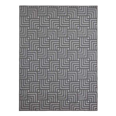 Imagem de Tapete Para Sala Funcional Tabuleiro 56 Chumbo 2,00x2,50m