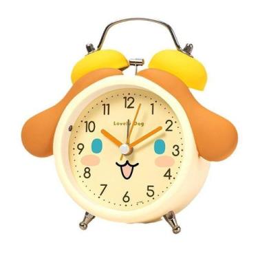Imagem de Despertador fofo em forma de cachorro com grande display analógico de 