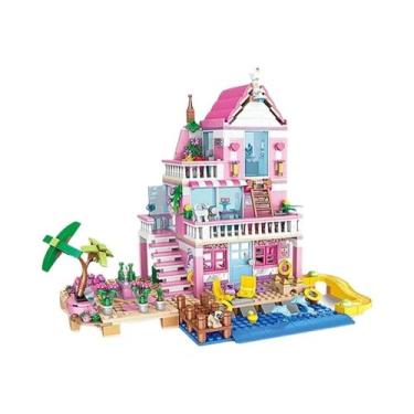 Imagem de Blocos De Montar De Cidade E Praia Para Meninas, Figuras De Cenário Ur