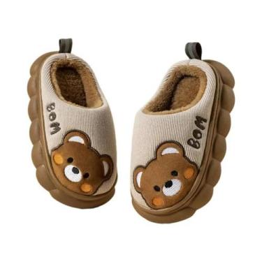 Imagem de Chinelos De Inverno De Algodão Para Meninos E Meninas, Antiderrapantes