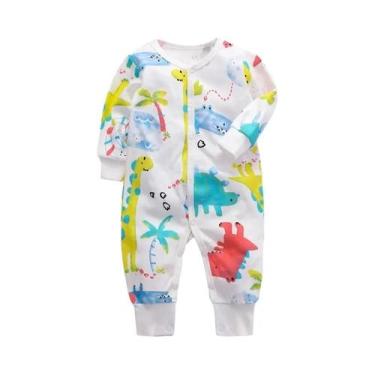 Imagem de Macacão De Algodão Para Bebês Recém-nascidos, 0-24 Meses, Manga Curta,