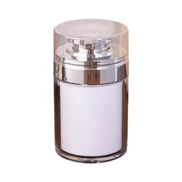 Imagem de Frasco a Vácuo Recarregável Para Creme Hidratante De Viagem Com Bomba 