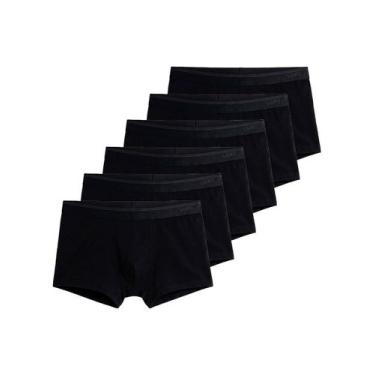 Imagem de Kit com 6 Cuecas Sunga Lupo 480-003, Preto, G