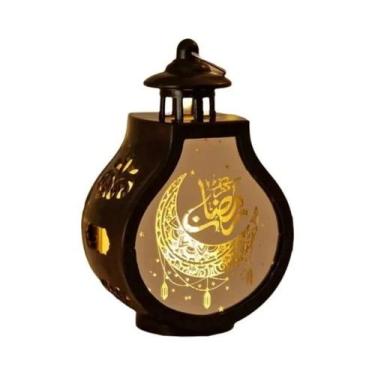 Imagem de Lanterna LED Eid Mubarak Ramadan Com Ornamentos De Estrela E Lua, Supr