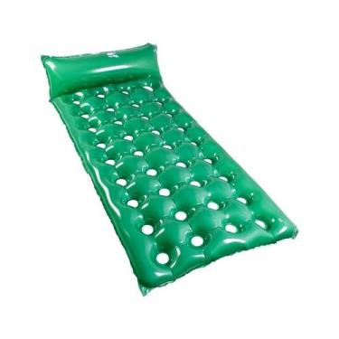 Imagem de Colchão inflável ArtFlex caixa de ovo aberto com cabeceira. Confortáve