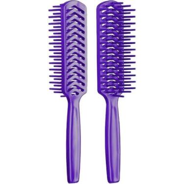 Imagem de Escova jacaré rígida desembaraçadora de cabelo ideal para fitagem - ES