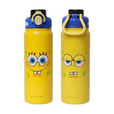 Imagem de Garrafa Térmica Inox Galaxy c/ Alça Bob Esponja 650ml - Zona Criativa 
