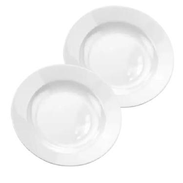 Imagem de Jogo 12 Pratos Fundo 22cm em Melamina Buffet Restaurantes - Fx