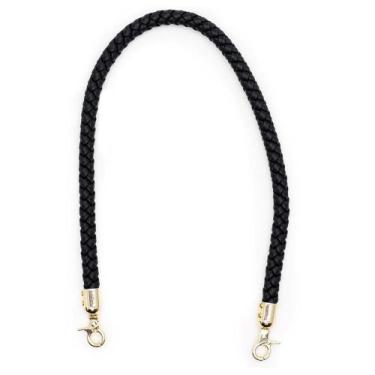 Imagem de Alça de PU Trançada 60cm  Círculo, 20 PRETO