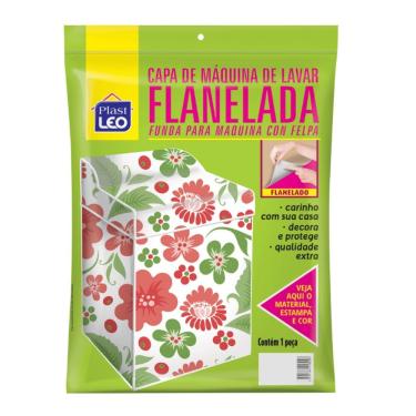 Imagem de Capa para Máquina de Lavar Plast Leo 731-GG para Lavadora Grande com Interior Flanelado...