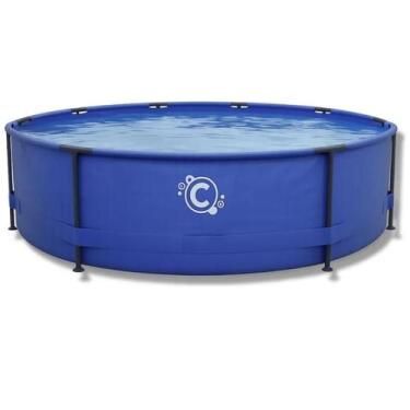Imagem de Piscina Estruturada Redonda 6800l Resistente e Kit De Reparo - Click P