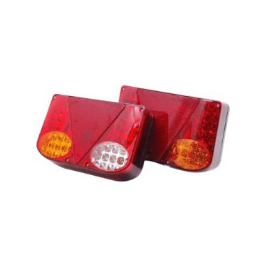 Imagem de Lanterna traseira de LED compatível com carros e caminhões - genérico