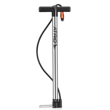 Imagem de Bomba de Ar de Chão de 140PSI para bicicleta - Atrio BI229, Cinza, Pre