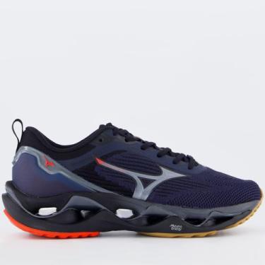 Imagem de Tênis Mizuno Wave Stratos 3 Marinho, 39