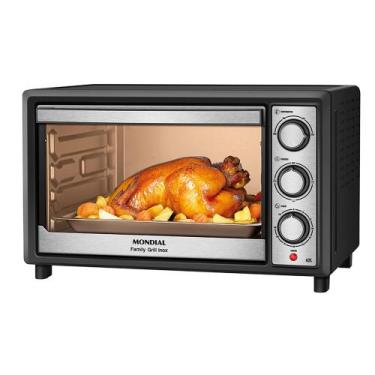 Imagem de Forno Elétrico 42L Mondial Family II FRN-42-BI Preto com Inox 220V, Un