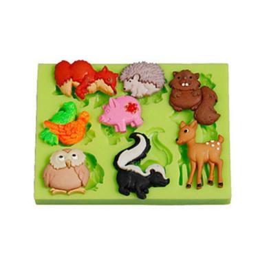 Imagem de Molde De Silicone Animais Bosque