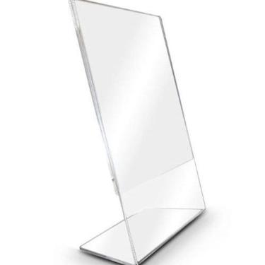 Imagem de Display Acrílico L 10X15Cm A6 Expositor Mesa Balcão 10 Pcs