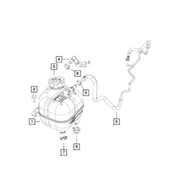 Imagem de MOPAR 68104988AB - Refrigerador de mangueira