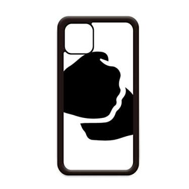 Imagem de Capa Salute Gesture Outline Pattern para iPhone 12 Pro Max para Apple Mini Mobile Case