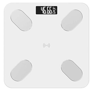 Imagem de escala de gordura corporal profissional chão ciência inteligente eletrônico digital escala de peso aplicação bluetooth balança de banheiro durável