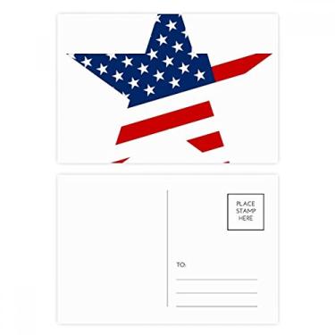 Imagem de Conjunto de cartões postais de aniversário com a bandeira de estrela dos EUA