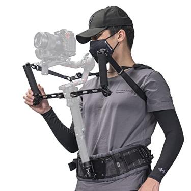 Imagem de Tilta Sistema de suporte de suspensão cardan duplo leve | Compatível com DJI Ronin RS3 Pro/RS4/RS4 Pro | Suporte ergonômico para fotos longas | GSS-T04-DHB2 (colete de suporte com alças)