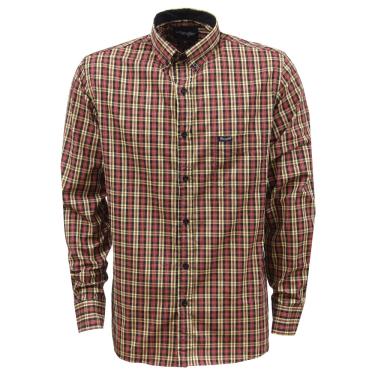 Imagem de Camisa Masculina Manga Longa Xadrez Amarela Wrangler 33358