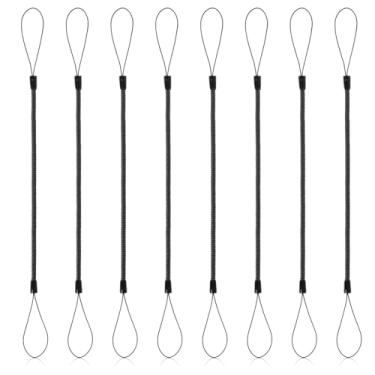 Imagem de 8 peças de cordão elástico retrátil de mola com alça de mola, tiras de mola, canetas sensíveis ao toque, bobina de plástico, correia de mola, cordão para amarrar canetas de toque à tela sensível ao