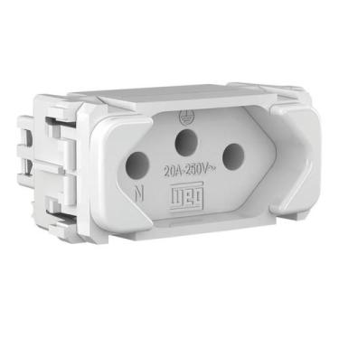 Imagem de Modulo tomada 2p+t 20a 250vca branco compose - weg