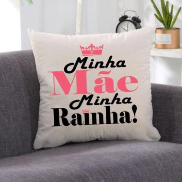 Imagem de Almofada Suede Off White Mãe Rainha 40x40cm - FASTLAR