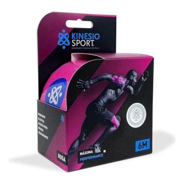 Imagem de Fita Kinesio Sport 5cm X 5m Cor Rosa-chiclete - Kinesiosport