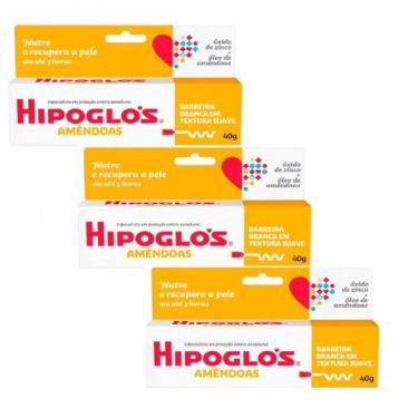 Imagem de Kit 03 Hipoglós Amêndoas Pomada 40 Gr - Johnson  Johnson - Johnsons