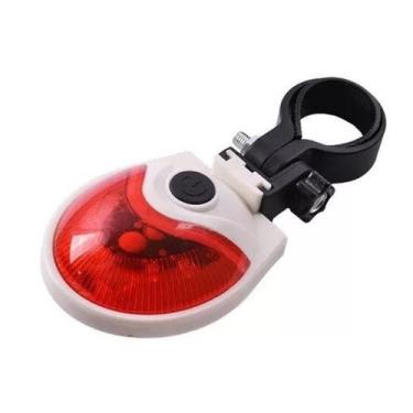 Imagem de Lanterna Led Sinalizadora Traseira com 7 Modos de Iluminação Bike Bici