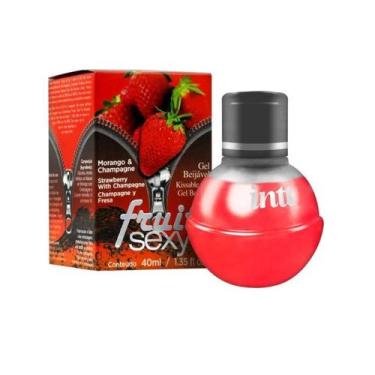 Imagem de Gel Beijável Morango & Champagne 40ml - Fruit Sexy - Intt