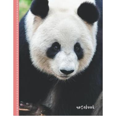 Imagem de Notebook: College Ruled 8.5x11 Letter Size / 120 Blank Lined Pages for School/Work/Journaling/Writing/Note Taking/Panda Bear Photo Cover