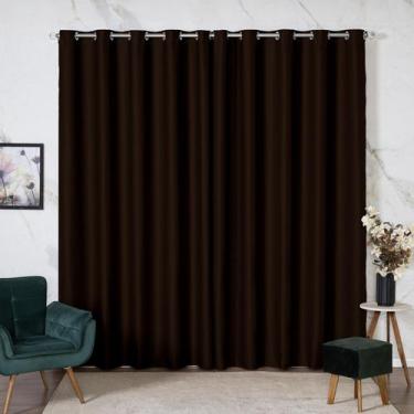 Imagem de Cortina Em Blackout Tecido Grosso 4,00x2,80 Para Sala Quarto E Escritó