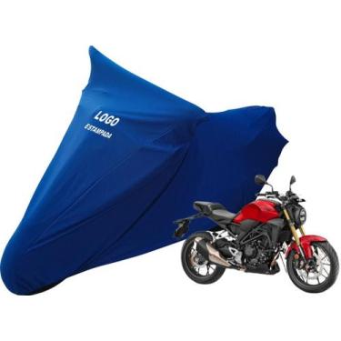 Imagem de Capa De Tecido Cobrir Moto Honda Cb 300r Alta Durabilidade - Mz, Azul