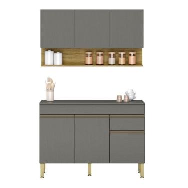 Imagem de Conjunto De Armarios Modulados Line - 6 Portas E 1 Gaveta