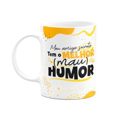 Imagem de Caneca - Meu amigo secreto tem o melhor mau humor