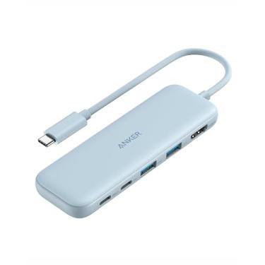 Imagem de Anker Hub USB C, hub USBC 5 em 1 para HDMI com tela 4K, USB-C de 5 Gbps e portas de dados USB-A de 2 5 Gbps para MacBook Pro, MacBook Air, Dell XPS, Lenovo Thinkpad, laptops HP e mais (azul)