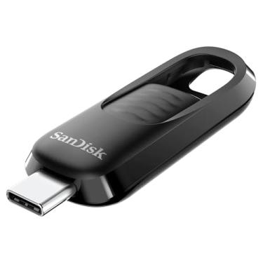Imagem de SanDisk Flash Drive USB tipo C ultra deslizante de 1 TB - até 400 MB/s, USB 3.2 geração 1, conector retrátil - SDCZ480-1T00-G46